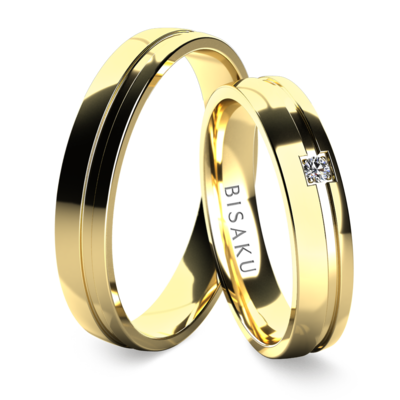 Wedding rings yellow gold Pryia