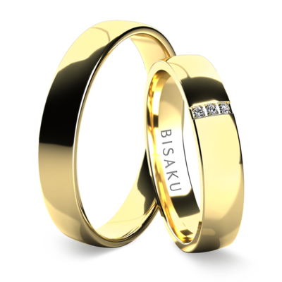 Wedding rings yellow gold SylviaI