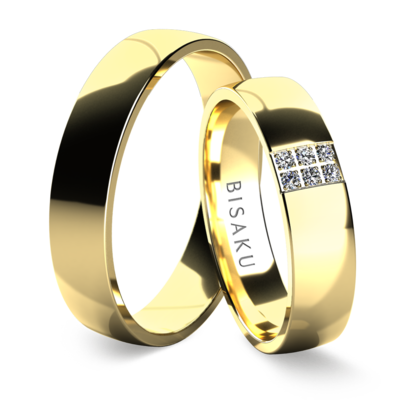 Wedding rings yellow gold InigoII