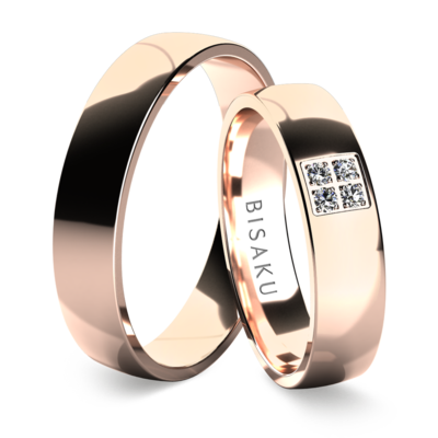 Wedding rings rose gold Darius