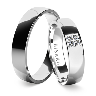 Wedding rings white gold Darius