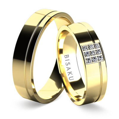 Wedding rings yellow gold Leander