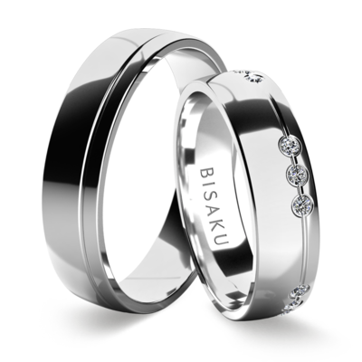 Wedding rings white gold Sika