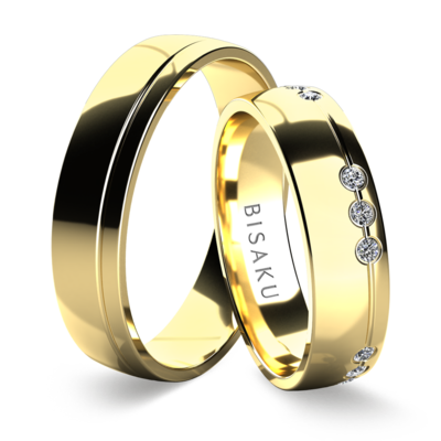 Wedding rings yellow gold Sika