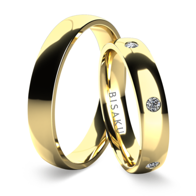 Wedding rings yellow gold Paola