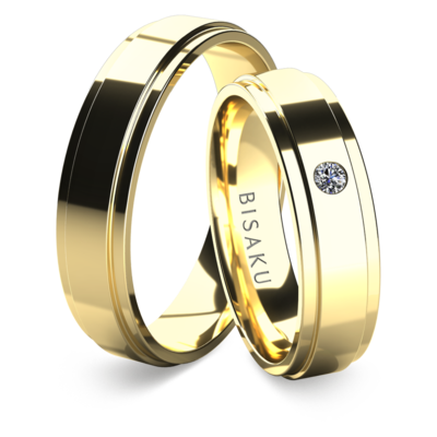 Wedding rings yellow gold Emma