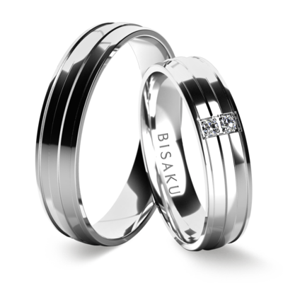 Wedding rings white gold Fable