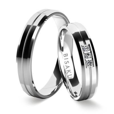 Wedding rings white gold Desta