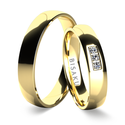 Wedding rings yellow gold Appoline