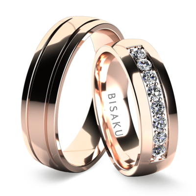 Wedding rings rose gold VelvetII
