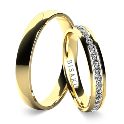 Wedding rings yellow gold ZandraI