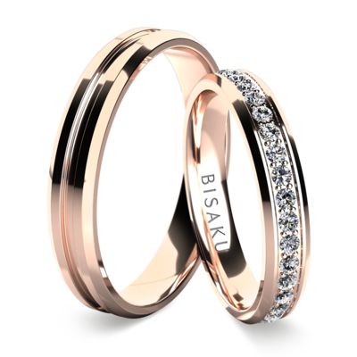 Wedding rings rose gold Haisley