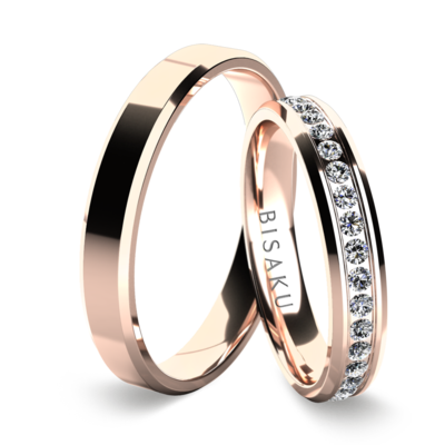 Wedding rings rose gold Nova
