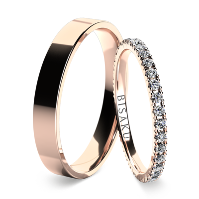 Wedding rings rose gold EternityIII