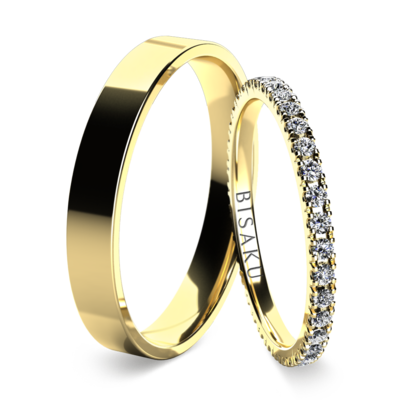 Wedding rings yellow gold EternityIII