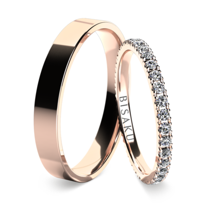 Wedding rings rose gold EternityIV