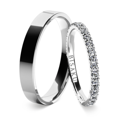 Wedding rings white gold EternityIV