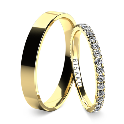 Wedding rings yellow gold EternityIV