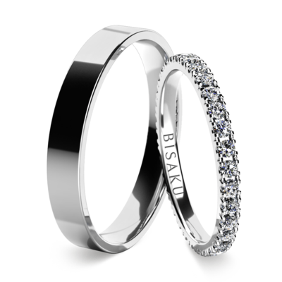 Wedding rings white gold EternityV