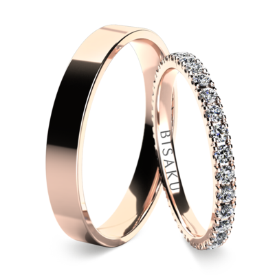 Wedding rings rose gold EternityVI
