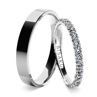 Wedding rings white gold EternityVI