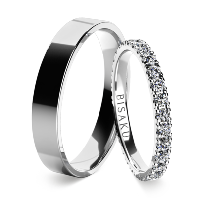 Wedding rings white gold EternityVII