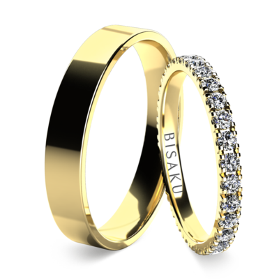Wedding rings yellow gold EternityVII