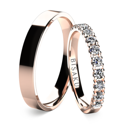 Wedding rings rose gold EternityX