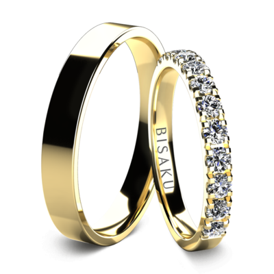 Wedding rings yellow gold EternityXII