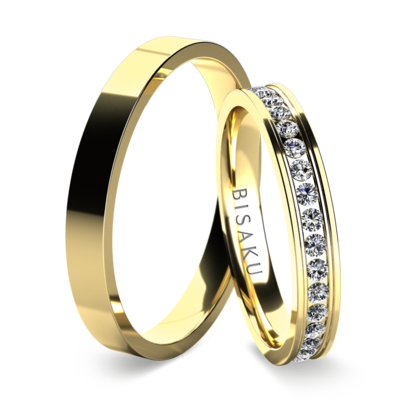 Wedding rings yellow gold Finola