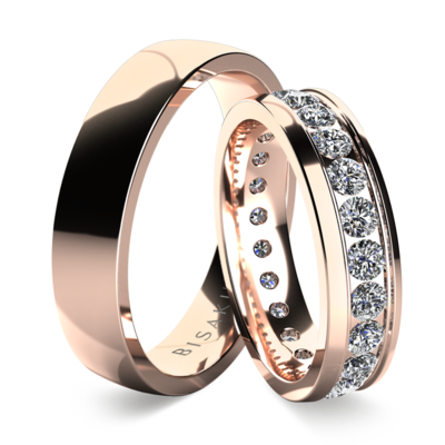 Wedding rings rose gold AreliI