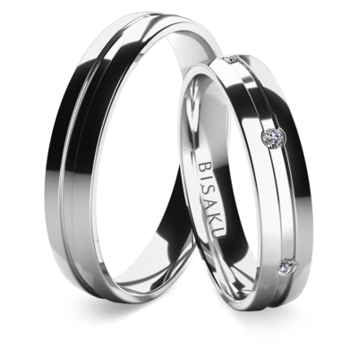 Wedding rings white gold Omer