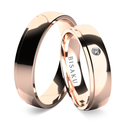 Wedding rings rose gold Nuala
