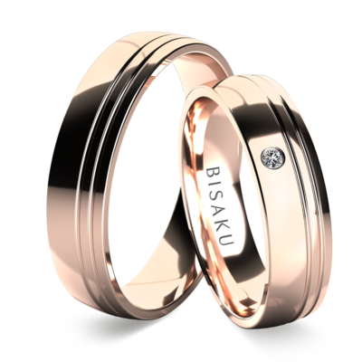 Wedding rings rose gold Tana