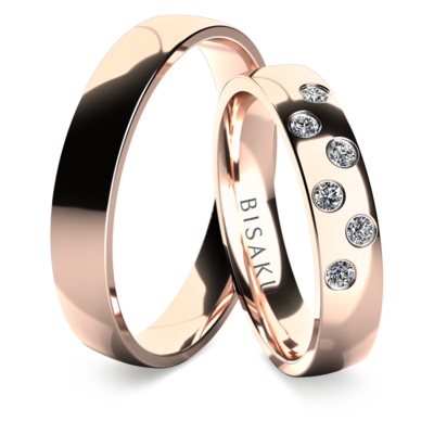 Wedding rings rose gold ShayII