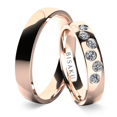 Wedding rings rose gold ShayIII