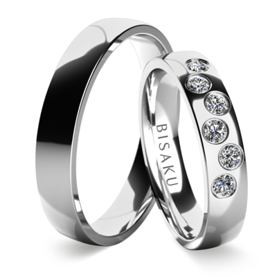 Wedding rings white gold ShayIII