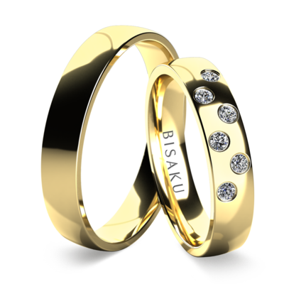 Wedding rings yellow gold ShayIII