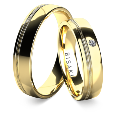 Wedding rings yellow gold Tobin