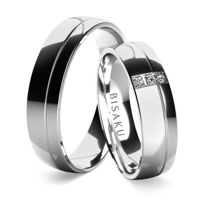 Wedding rings white gold Revel