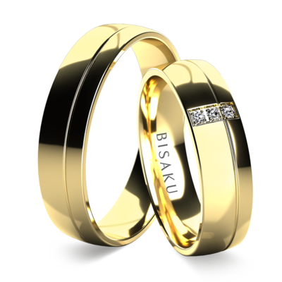 Wedding rings yellow gold Revel