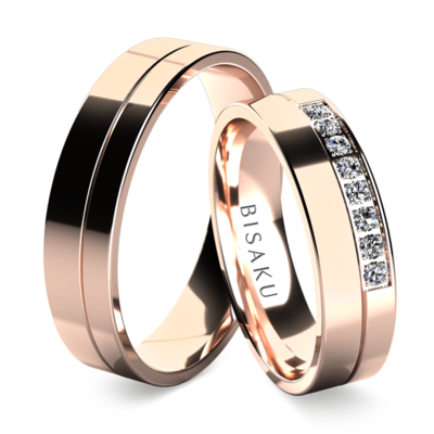 Wedding rings rose gold Alamo