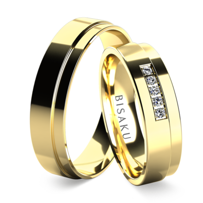 Wedding rings yellow gold Avalon