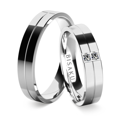 Wedding rings white gold Danner