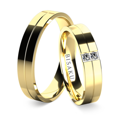 Wedding rings yellow gold Danner