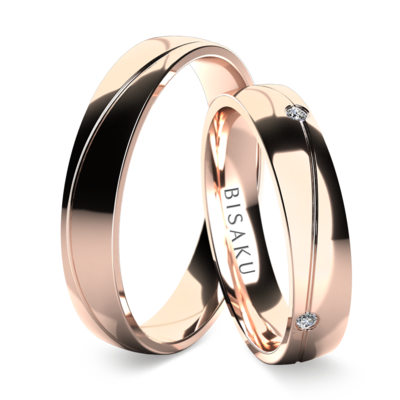 Wedding rings rose gold Arbor