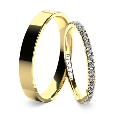 Wedding rings yellow gold EternityII