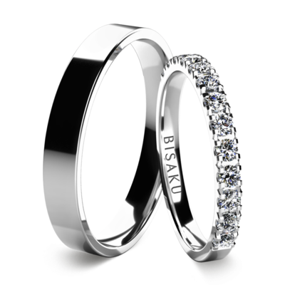 Wedding rings white gold EternityIX