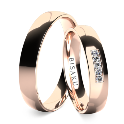 Wedding rings rose gold Adiel