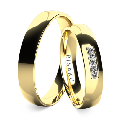 Wedding rings yellow gold Adiel